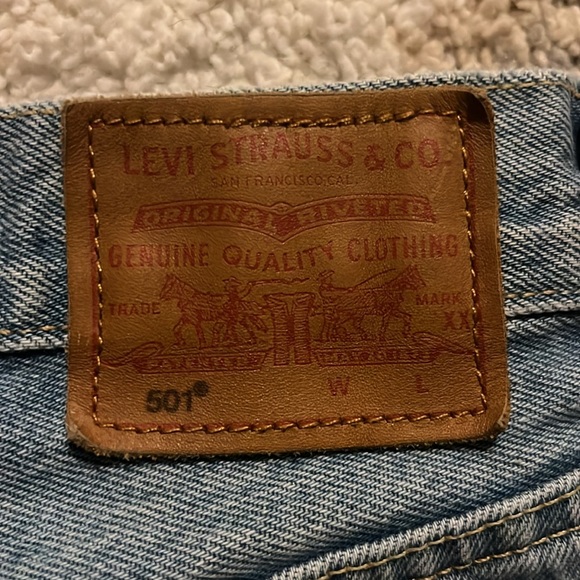 Distressed denim shorts - Picture 4 of 5